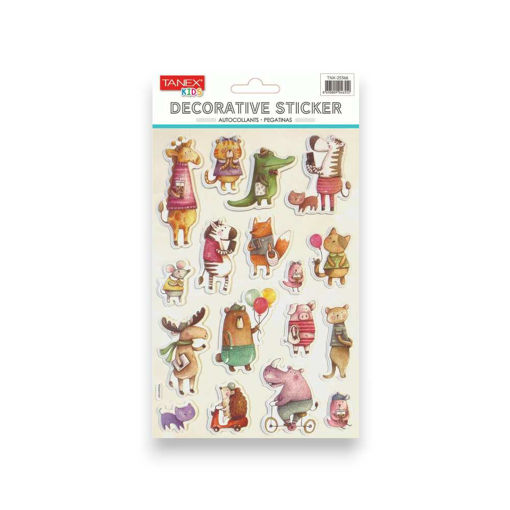 Picture of TANEX KIDS DECORATIVE ANIMAL HUMAN ACTIVITY STICKERS